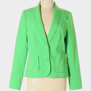 Trina Turk Neon Green Light Blazer
